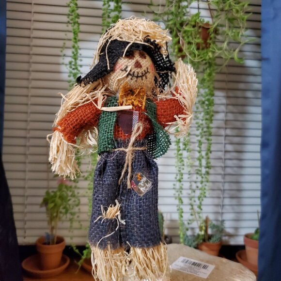 Fall Harvest 16” Colorful Scarecrow Pick - Picture 5 of 9